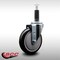 Service Caster 5'' SS Black Poly Wheel Swivel 1'' Expanding Stem Caster SCC-SSEX20S514-PPUB-BLK-1 - alternate 4